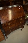 An early 20th Century mahogany bureau, key included