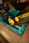A box of assorted tools