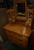 A Victorian deal dressing table