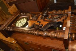 A 19th Century mahogany cased Vienna style wall clock