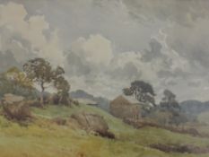 A watercolour, B Eyre Walker, Oak House Langdale, signed and dated 1940, 25 x 35cm, plus frame and
