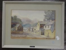A watercolour, Isobel M Anderson, Barbon, signed, 18 x 28cm, plus frame and glazed