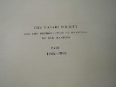 An art folio set, Vasari Society Reproductions, Old Masters, 10 volumes, first series, 1905- 1915,