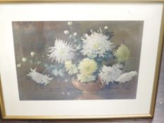 A watercolour, Gray, still life, signed, 44 x 63cm, plus frame and glazed