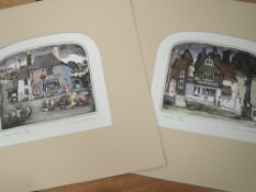 A pair of Ltd Ed prints, after Graham Clarke, Nice Stuff and Hovis, signed, each num 190/300, 17 x