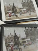 Two Ltd Ed prints, after Arthur Delaney, Manchester, num 191 and 195/200, 38 x 42cm, plus frame