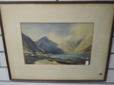 A print, after William Heaton Cooper, Wast Water, 24 x 37cm, plus frame and glazed