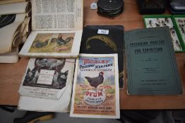 A 108 page catalogue of Alexander Martin fishing equipment, and some poultry magazines with some