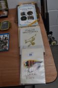 A small selection of books relating to fishing reel collecting and The Hardy Brothers