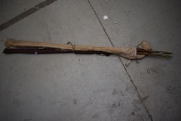 Two split cane fly fishing rods