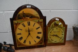 2 country persuits wall clocks