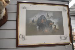 A limited edn shooting print and a 3d fishing picture
