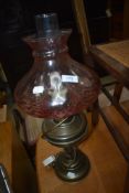 A paraffin style electric table lamp