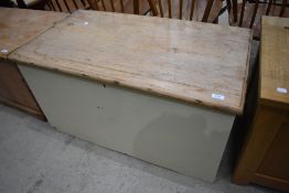 A traditional pine bedding box