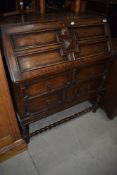 An early 20th Century Jacobean style bureau