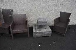A selection of modern garden furniture