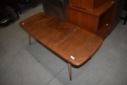 An Ercol Elm coffee table (mid colour)