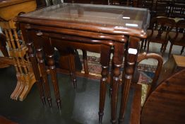 A reproduction nest of three tables