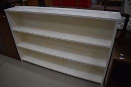 A painted bookshelf, width approx. 150cm