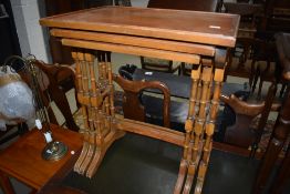 A reproduction nest of three tables