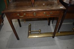 A 19th Century oak side table having frieze drawer , width approx. 87cm