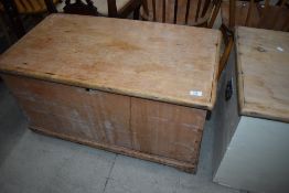 A traditional pine bedding box