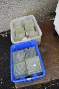 A selection of glass blocks