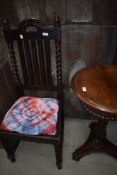 An early 20th Century railback dining chair