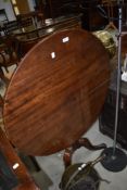 A 19th Century mahogany tilt top pedestal table