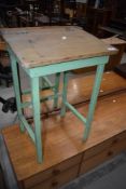 A vintage childs wooden desk