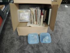 A box of World used Stamps & Covers, in albums and loose