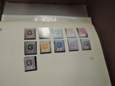 A box containing Commonwealth Stamps, unmounted mint, mounted mint, used and on pages