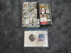 A box of several hundred Cigarette Cards, many topics, many brands along with a very large Silk