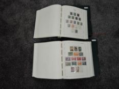 Two Lighthouse Hingeless albums in slip cases of Spanish Stamps, mint & used, 1st vol includes Popes