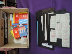 A collection of GB Stamp Booklets and 1984 Mint Postage Labels and Mint First & Second Class