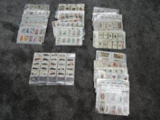 A large collection of Cigarette and Trade Cards, sets, part sets in plastic wallets, large amount