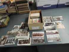A collection of early 20th century Postcards including Military, Silks, Advertising, Oilette, Real