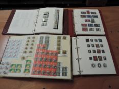 Four albums of GB Stamps, mint & used, 1840-1995, early stamps are used, modern stamps are mint,