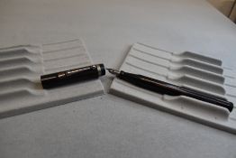 A Platignum leverfill fountain pen in BHR with single band to cap having Platignum 1st quality