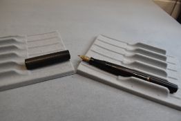 A Mabie Todd & Co Blackbird Self filler Leverfill fountain pen, in BHR (slightly discoloured) a