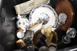 A selection of ceramics and glass wares including carnival glass