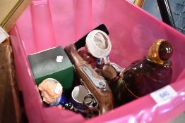 A selection of ceramics and a reproduction pistol