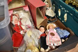 A selection of Spanish style and traditional costumed dolls.