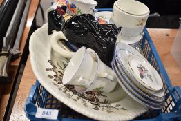 A selection of ceramics including part tea set