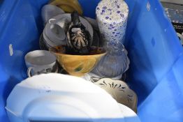 A selection of ceramics and glass wares including tea cups