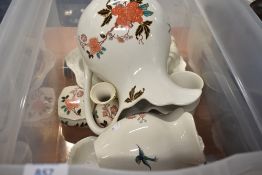 A collection of Old Foley 'Western glory' amongst which are jugs, vases and more.