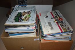 A large selection of model toy auction catalogues with similar Railway related books and magazines