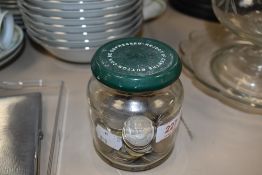 A small collection of modern world currency and collectable coins