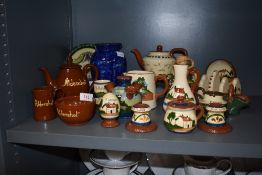 A collection of Torquay ware and similar collectable pieces.
