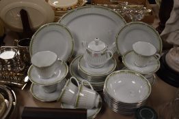 A part tea and breakfast service by Noritake in the Greenpoint design